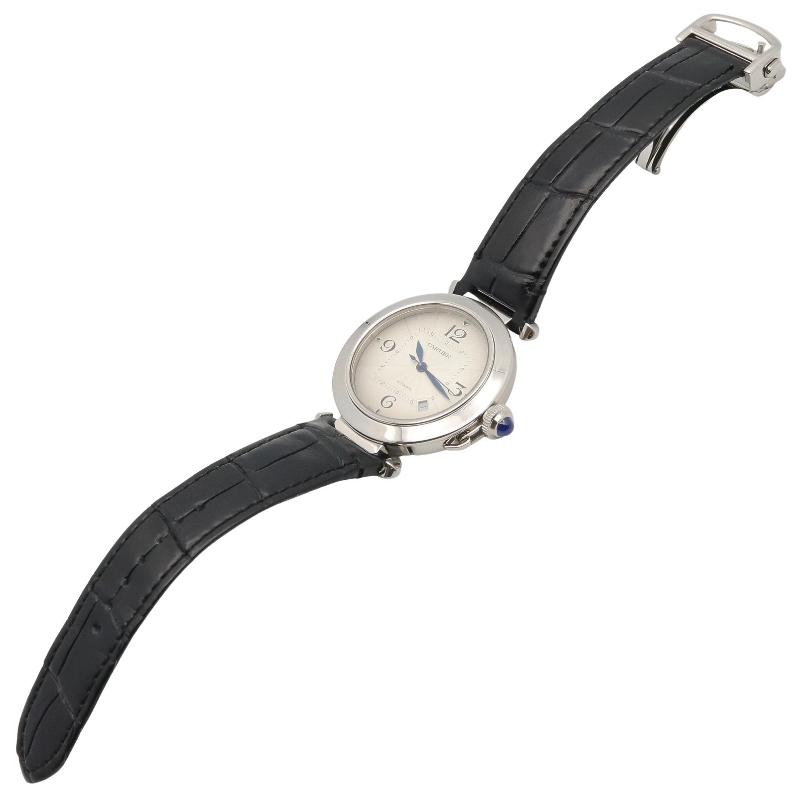 CARTIER Pasha de Cartier Wrist Watch WSPA0010 Automatic SS leather Used mens