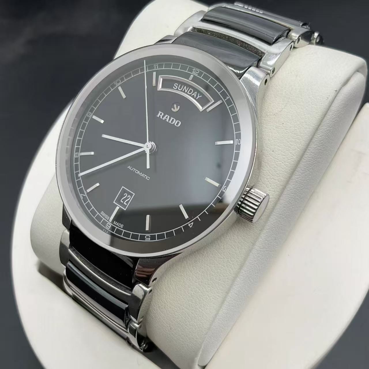 Rado Black Dial Centrix R30156152 Date Men’s Watch Automatic 38mm Day