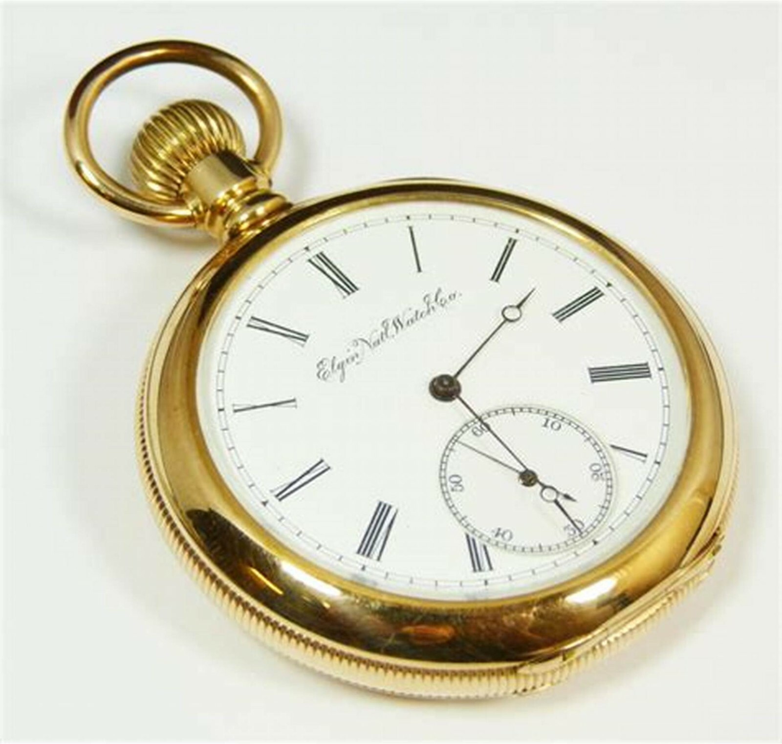 Nautical American Elgin Look Collectible Gold Antique Brass 2″ Pocket Watch