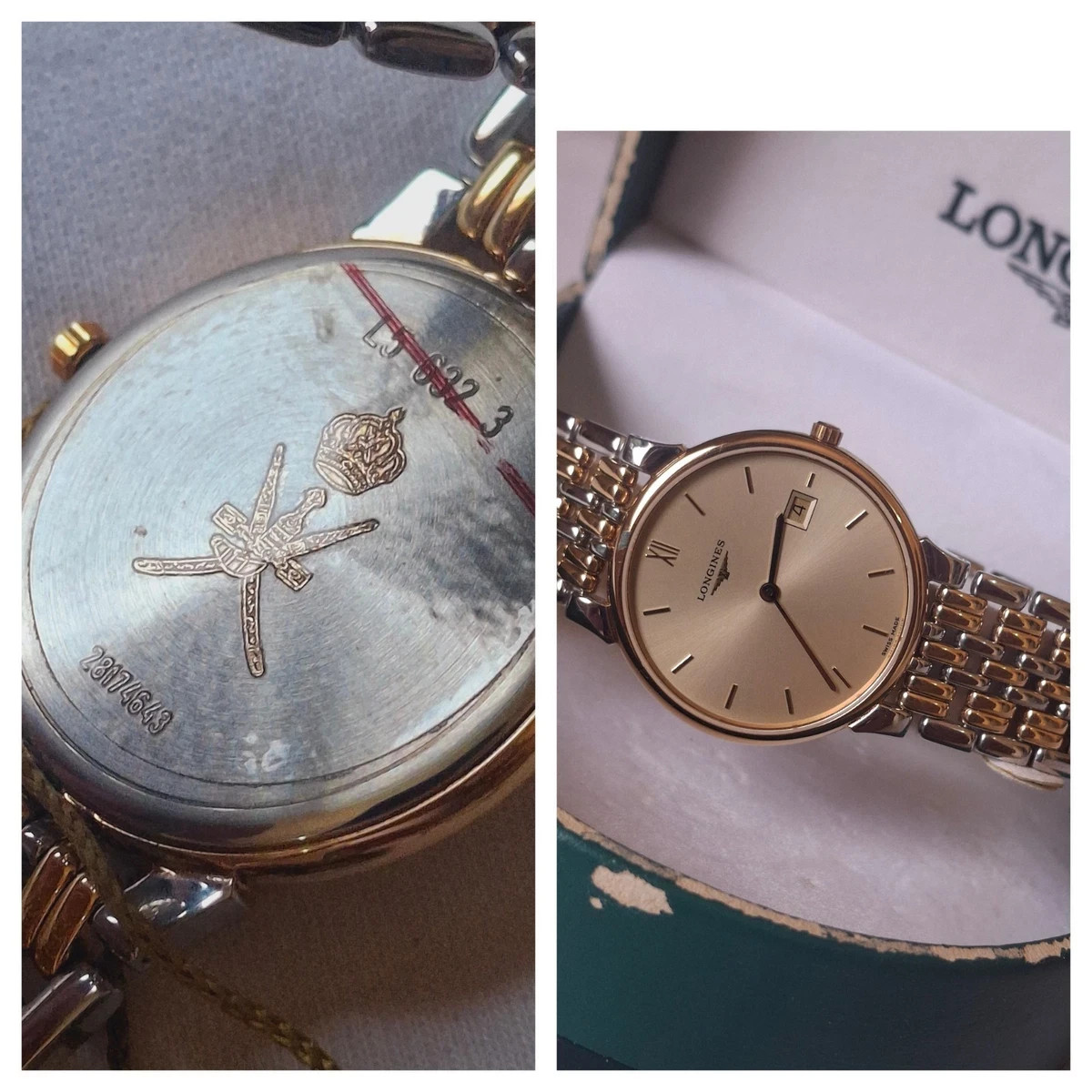 Exclusive NOS LONGINES with Engraved Royal Oman Khanjar – Double Signed VTG 90s
