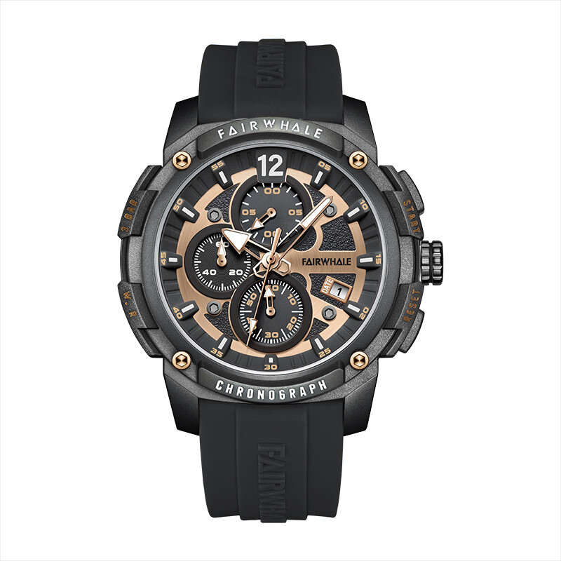 MARK FAIRWHALE Outdoor Sports Multifunction Waterproof Luminous Quartz Watch`