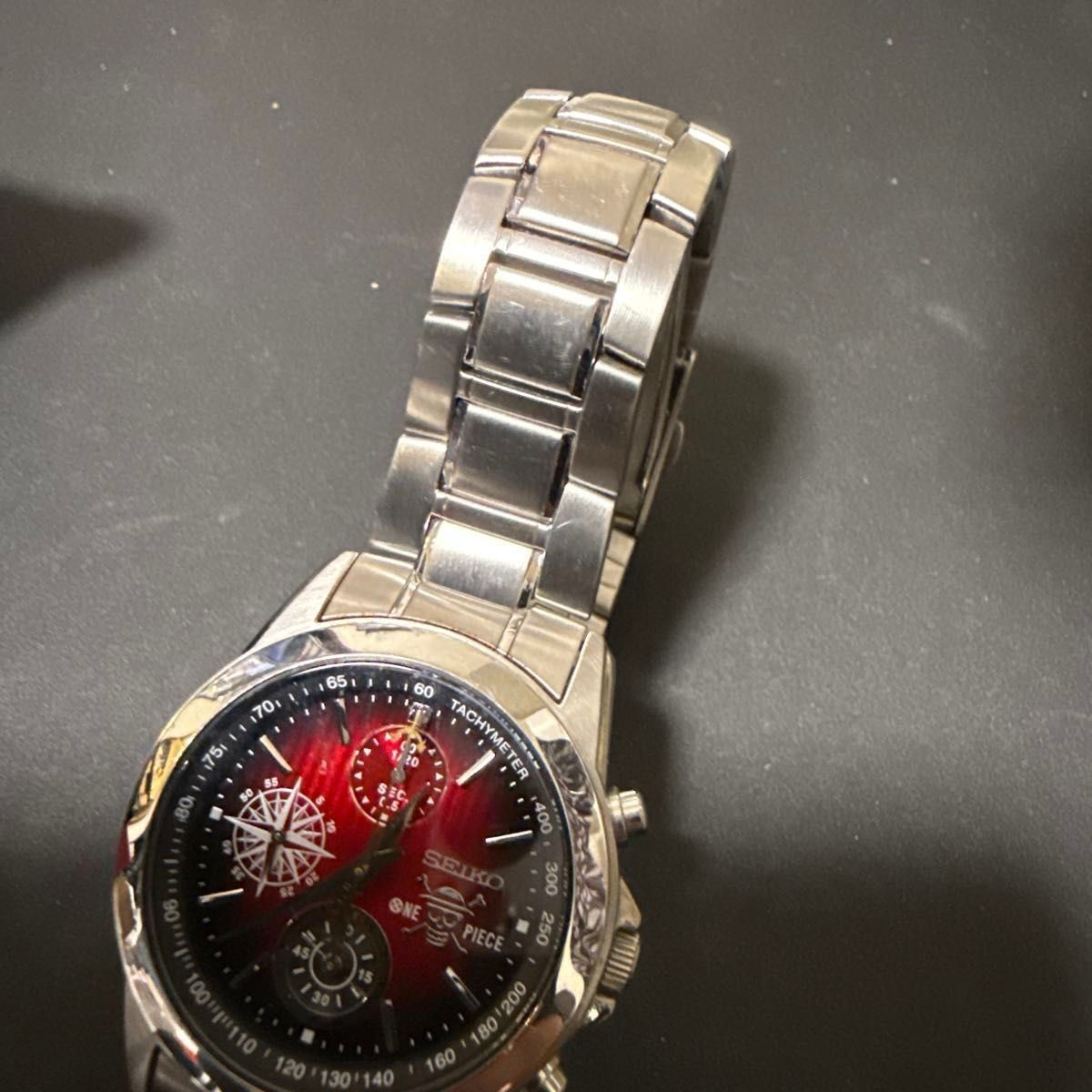 SEIKO x ONE PIECE Monkey D Luffy Chronograph Watch Red Dial LE w/Box Guarantee