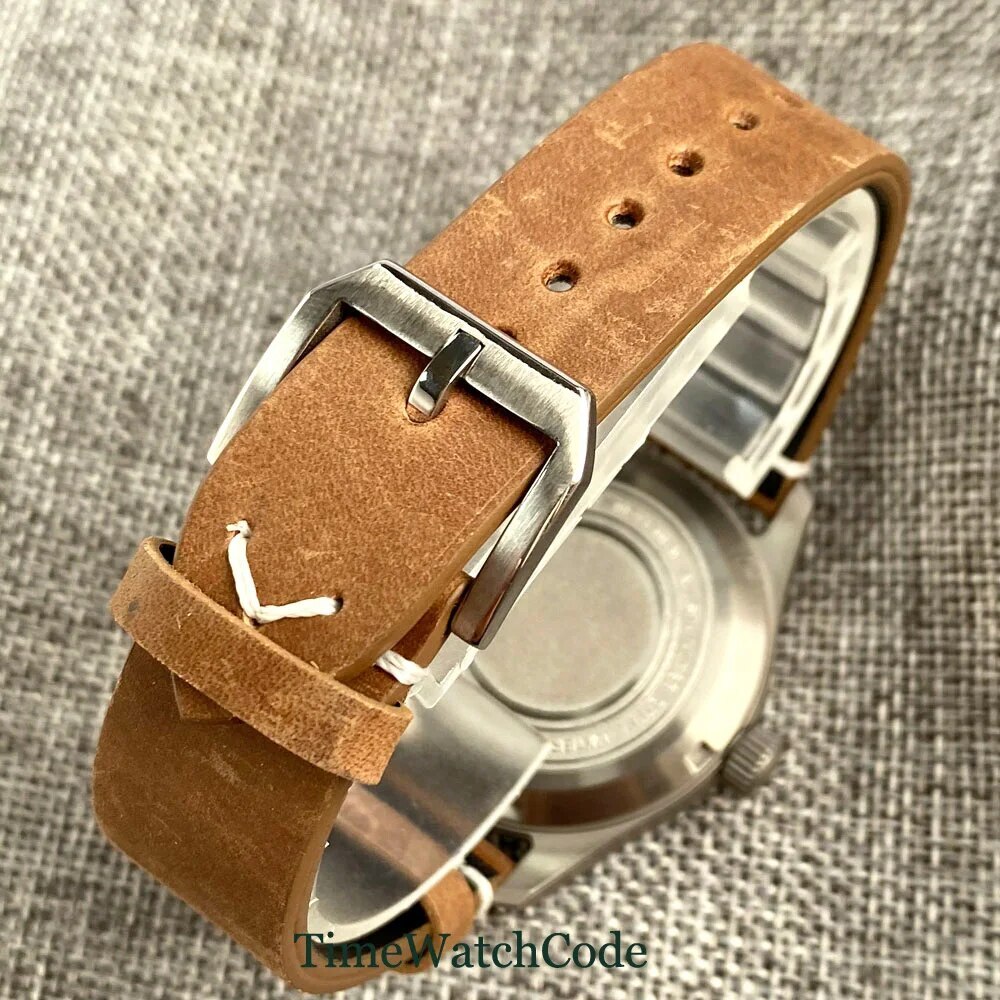Tandorio Titanium Diving Automatic Watch for Men Anti-allergry Pilot NH35A 39mm