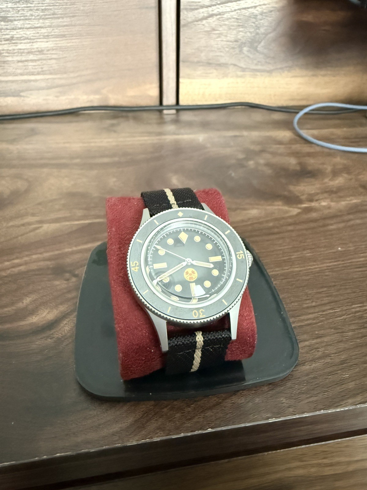 Lumen 20ATM 40mm Retro 50-Fathoms Sapphire Miyota 8215 Automatic Men WristWatch