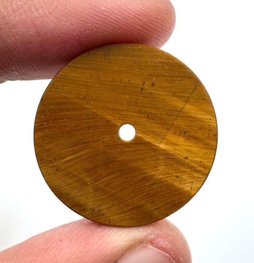 watch face nh35 Movement Tiger’s Eye Watch Dial 24.5 mm Gemstone Round GMC 577