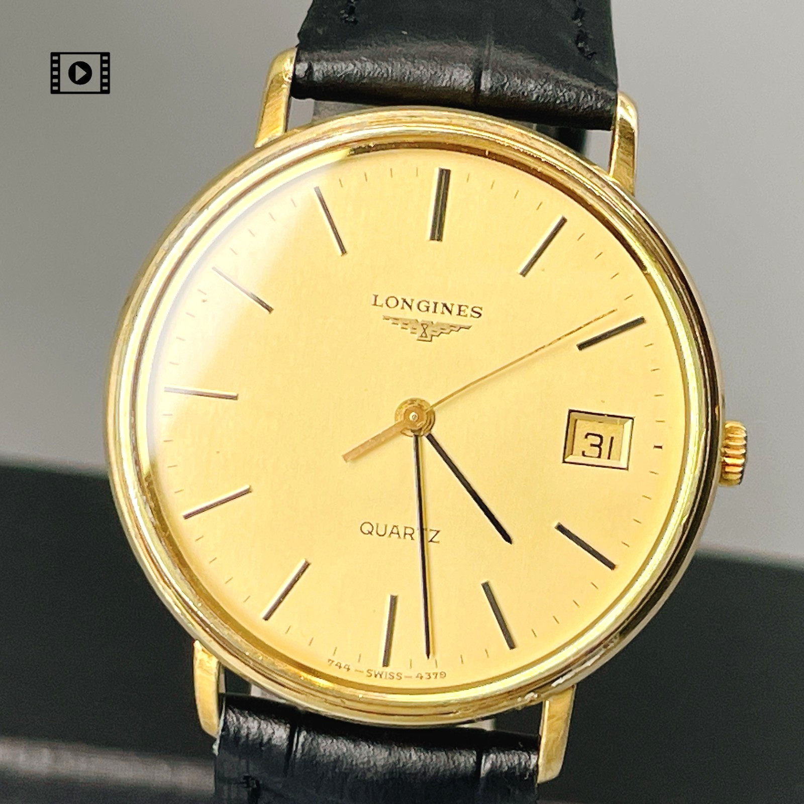 Longines Le Grande Classique Men’s 33mm 4379/744 Watch Gold Qz -US Stock