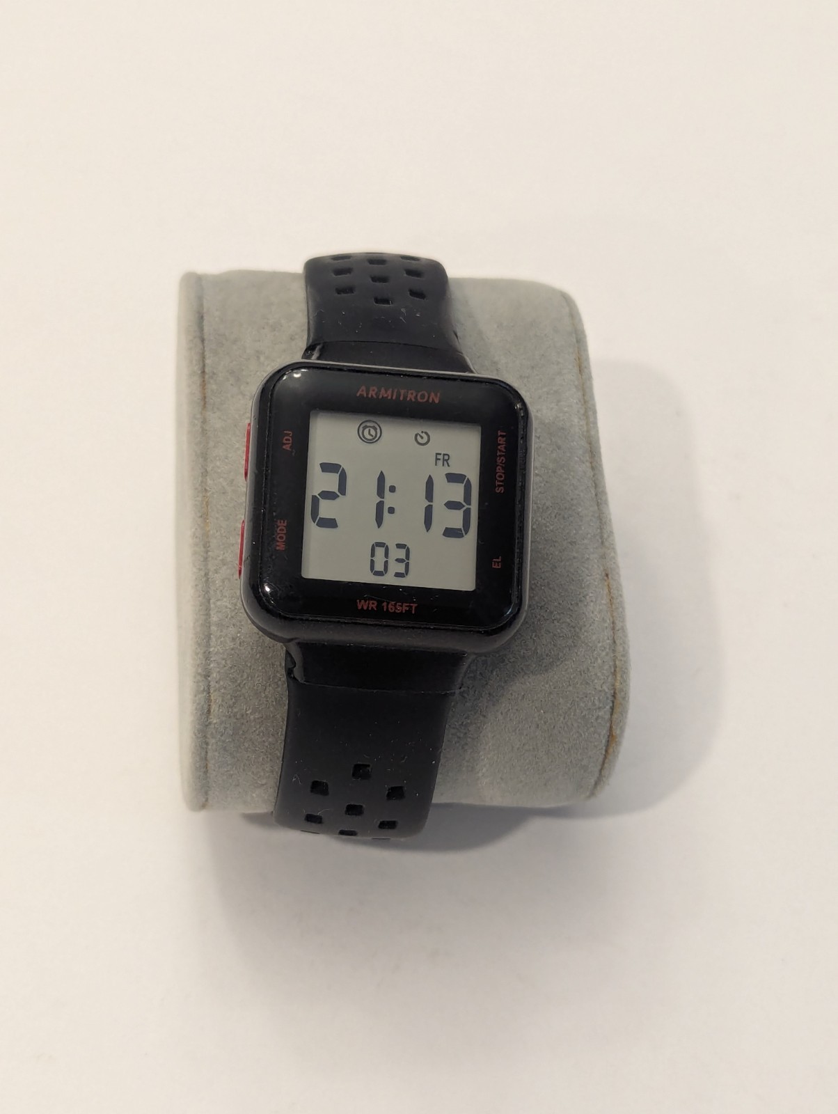 Armitron Pro Sport M1215A 45/7123 Digital Black Watch Silicone Tested