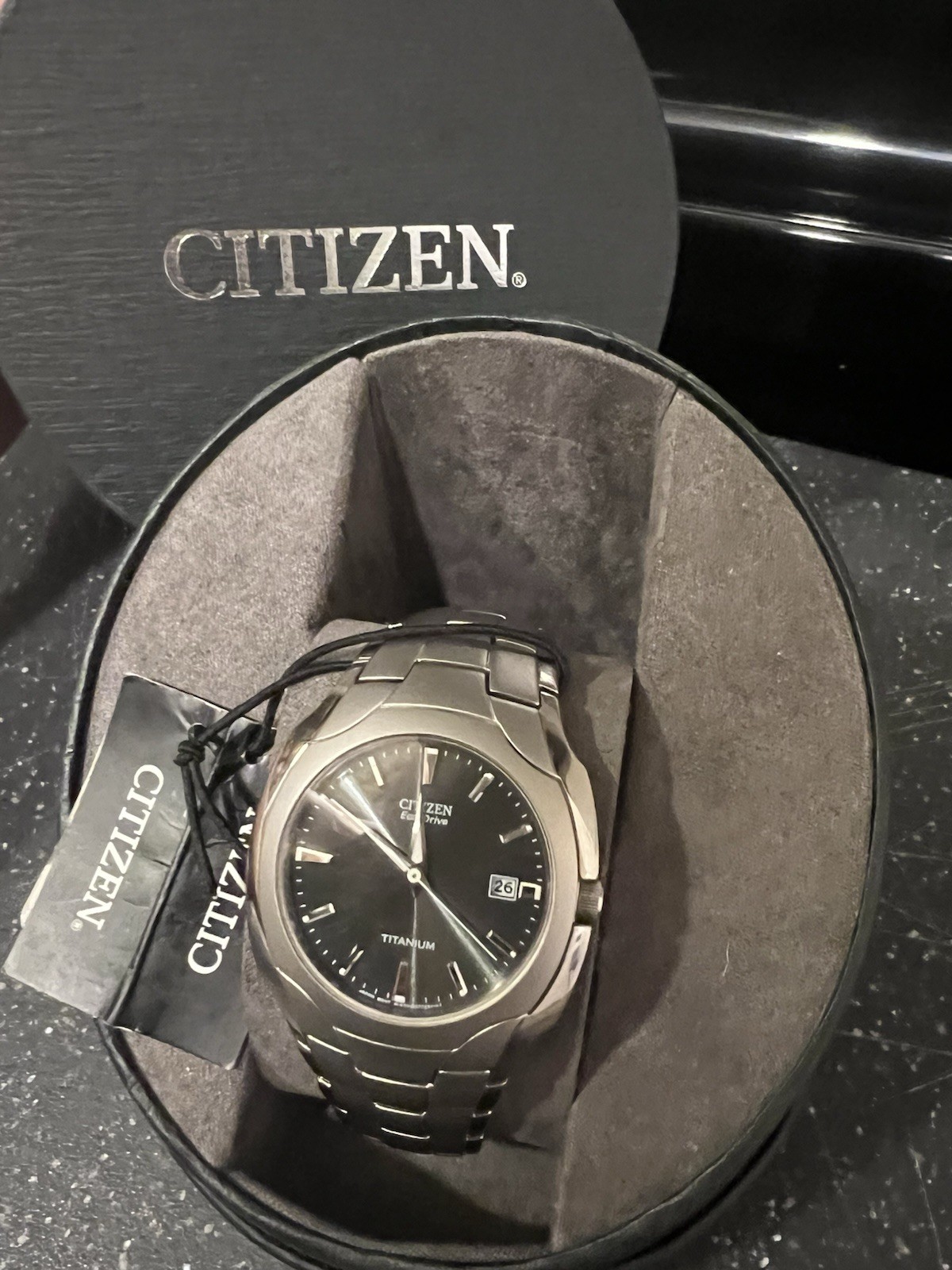Citizen Eco-Drive Paradigm Titanium Wrist Watch for Men BM6560-54H