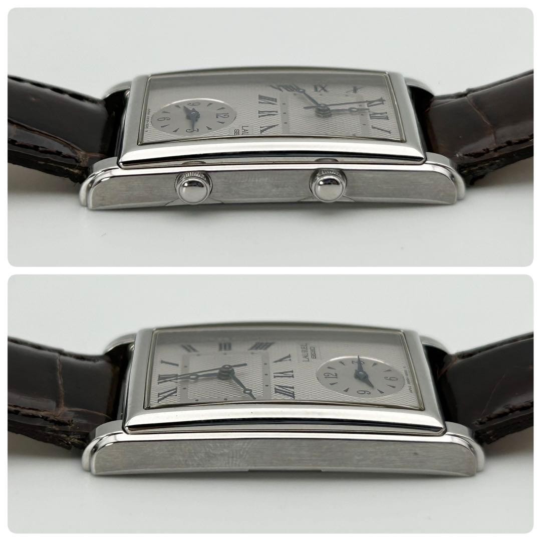 Seiko Laurel WWW4 5000 Rectangular Quartz Roman Dial Auth A2025