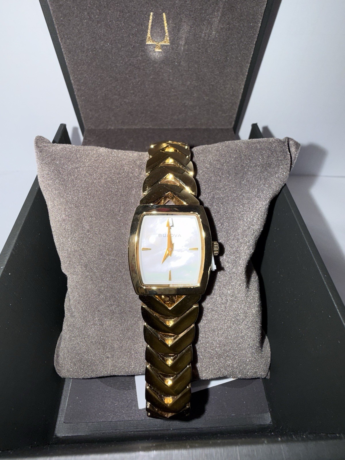 Bulova Classic Gold Mother of Pearl Ladies Watch 97L183