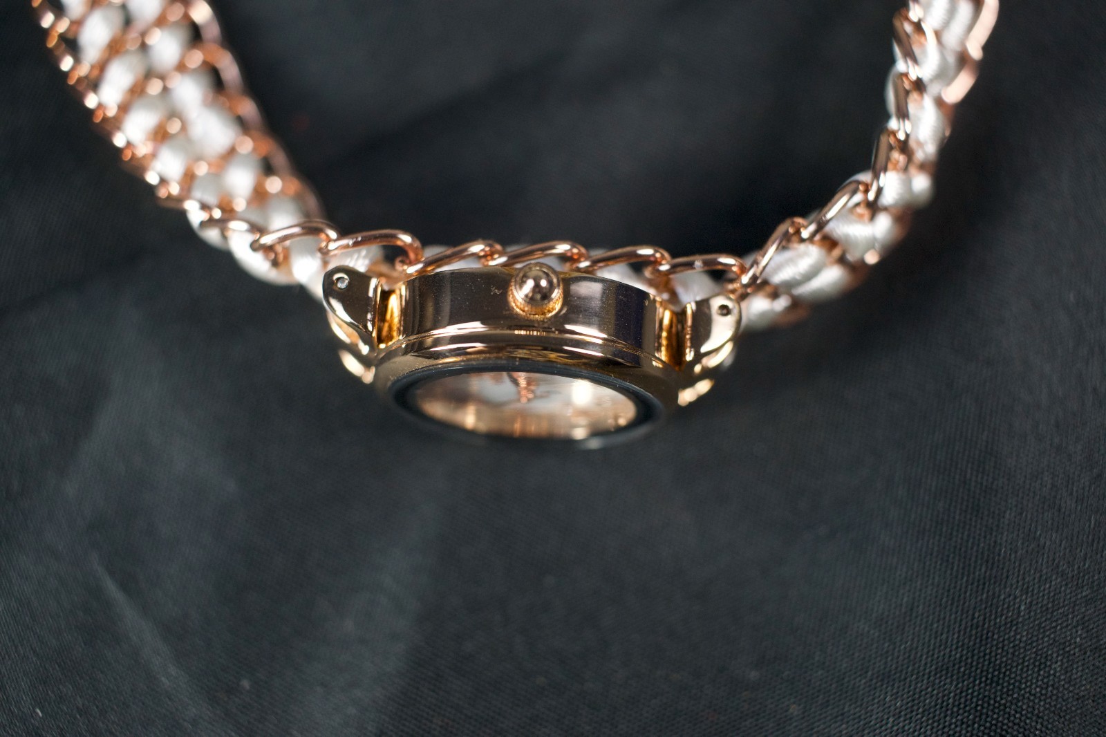 “The Birthday Bracelet” Montres Prestige Womens Watch Rose Gold Tone w/Box