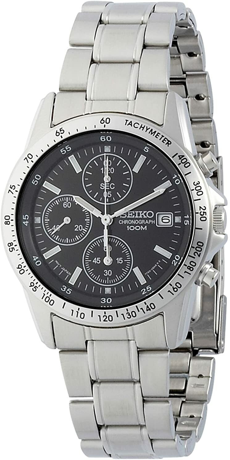 SEIKO Chronograph SND367PC Men’s Watch from Japan New in Box