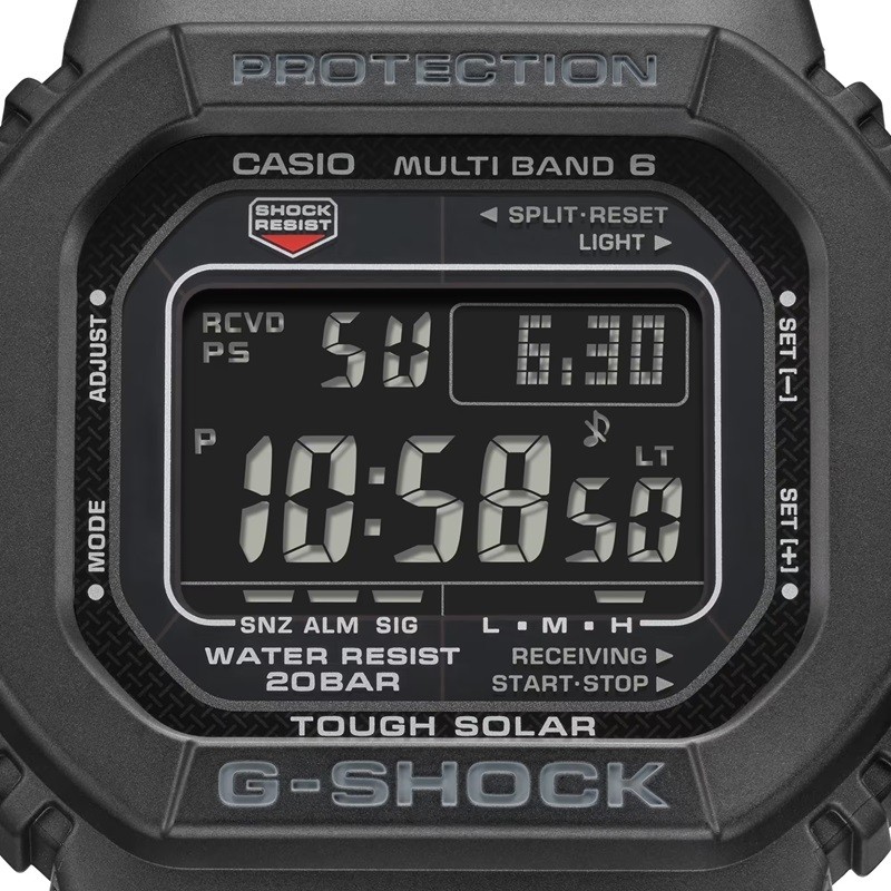 New Casio G-Shock GW M5610U 1BJF Solar Radio Watch 20 ATM Waterproof Digital Sho