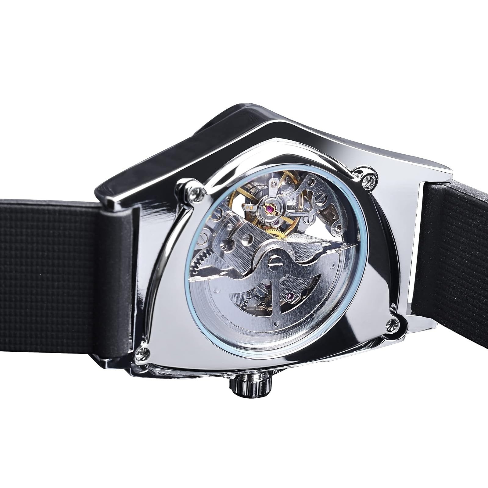 FORSINING Automatic Mechanical Skeleton Watch for Men – Luminous Dial