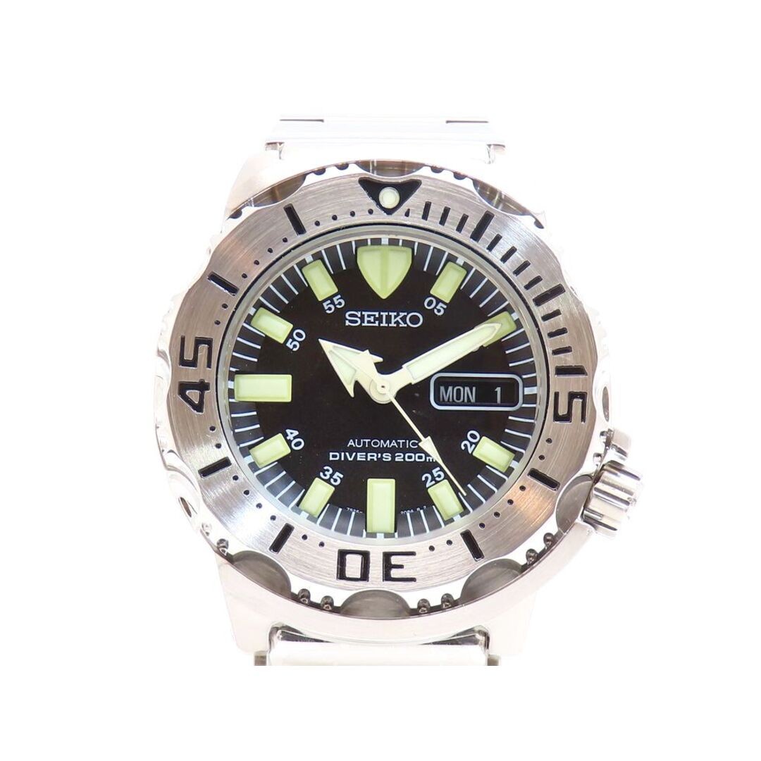 SEIKO SKX779 7S26-0350 Black Monster Diver 200m Automatic Mens Watch Japan