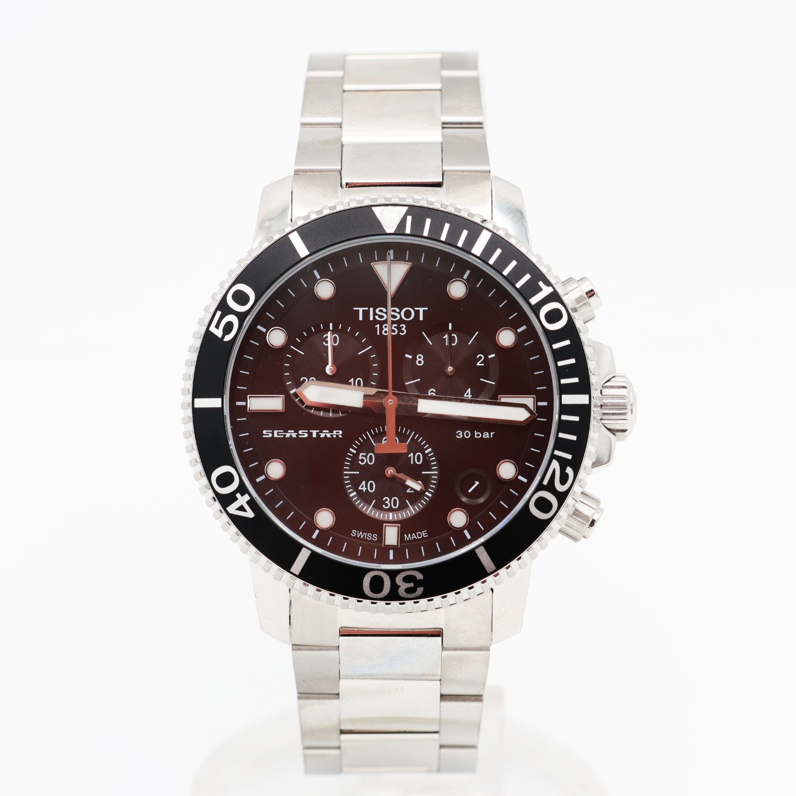 Tissot Seastar 1000 Chronograph Black Quartz Watch T1204171105100 ⚫🐦‍⬛⚫