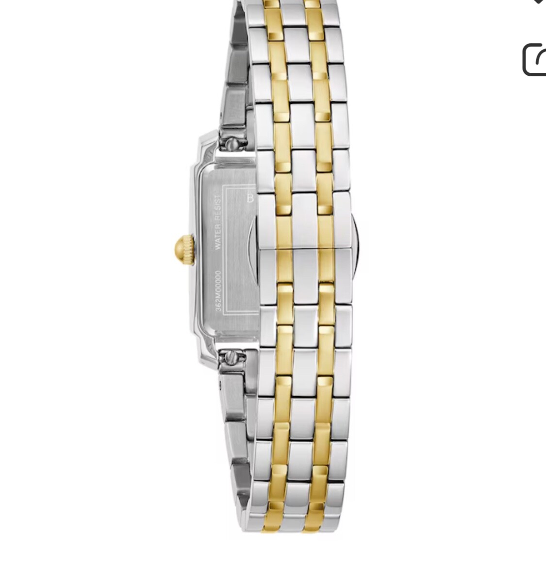 Bulova Sutton Ladies Two-Tone Stainless Steel Watch 98L308 Dial SS Bracelet
