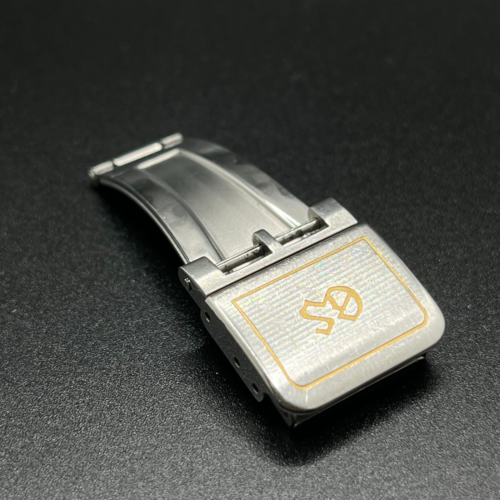 Authentic Grand Seiko GS 18K Yellow Gold Steel Folding Clasp Buckle Parts Genuin