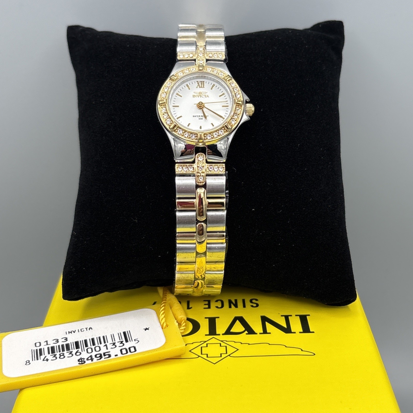 Invicta Wildflower Ferryn 0133 Women’s Watch 21.5mm Swiss Ronda Two Tone New