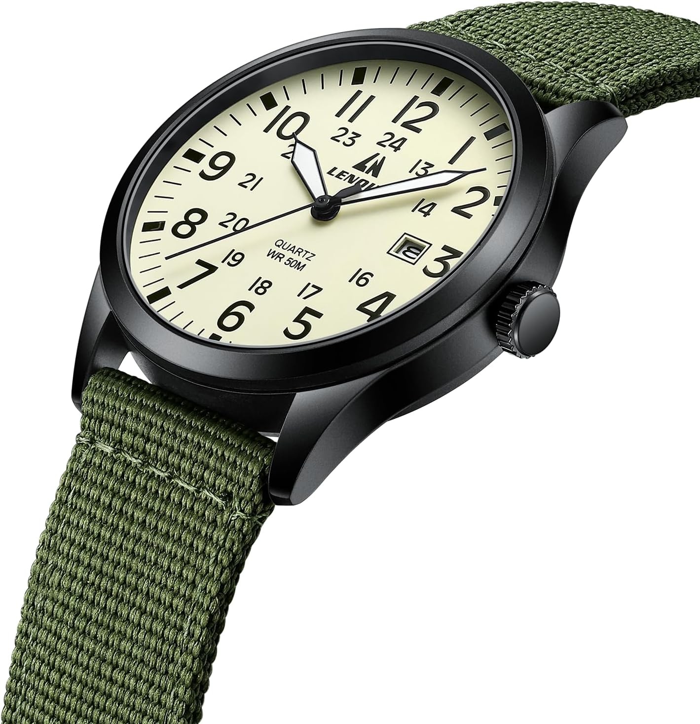 Mens Watches Unisex Military Sport Nylon Stylish Fashion Analog Quartz Watch