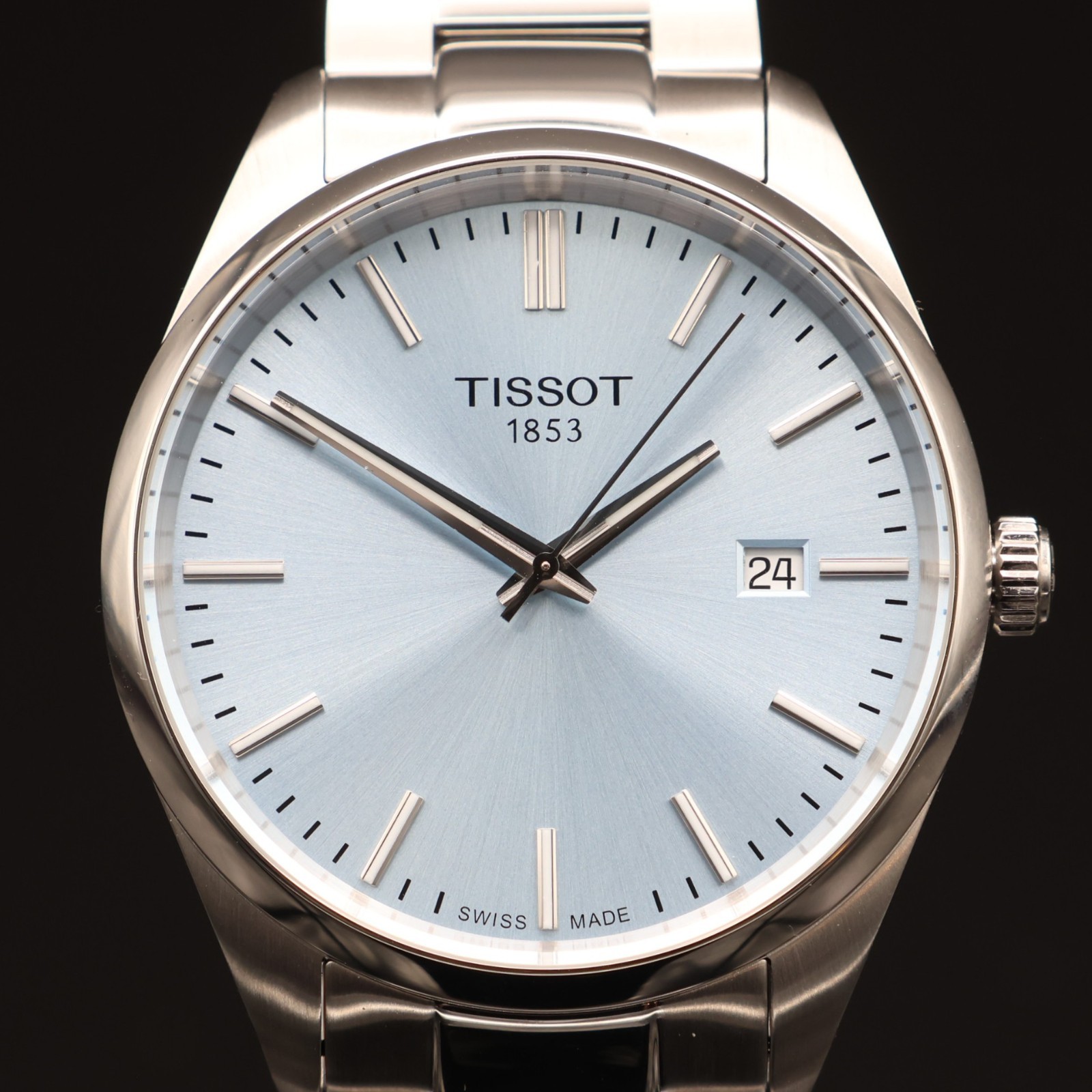 Tissot PR 100 40 mm Quartz Ice Blue Men’s Swiss Watch T150.410.11.351.00 NIB ❄️