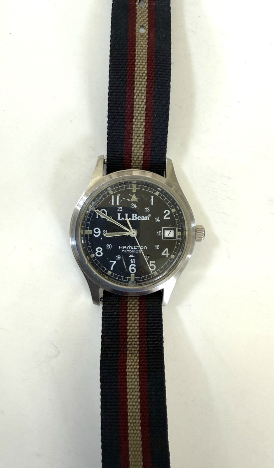 Vintage 1991 Hamilton Automatic LL Bean 9721 Men’s 35mm Field Watch Ltd Edition