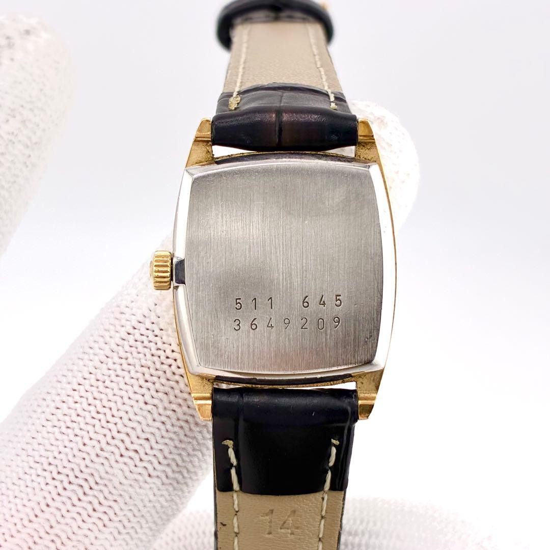 UNIVERSAL GENEVE Manual Wind Ladies Watch 22mm 18.5cm Gold Roman Square
