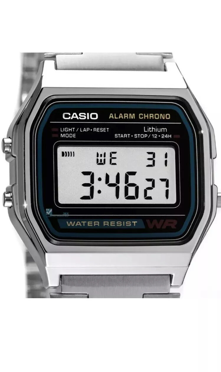 Casio A158W Mens Watch Retro Digital Vintage Alarm Reloj Casio Hombre Original