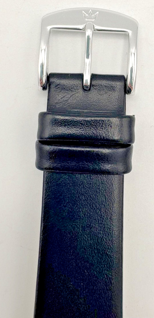 Boccia Titanium Mens Watch Day Date Sapphire Crystal 10 Bar Leather Band
