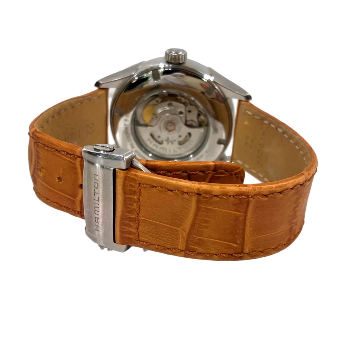 HAMILTON jazzmaster power reserve Watches 102g Stainless Steel Genuine Leath…