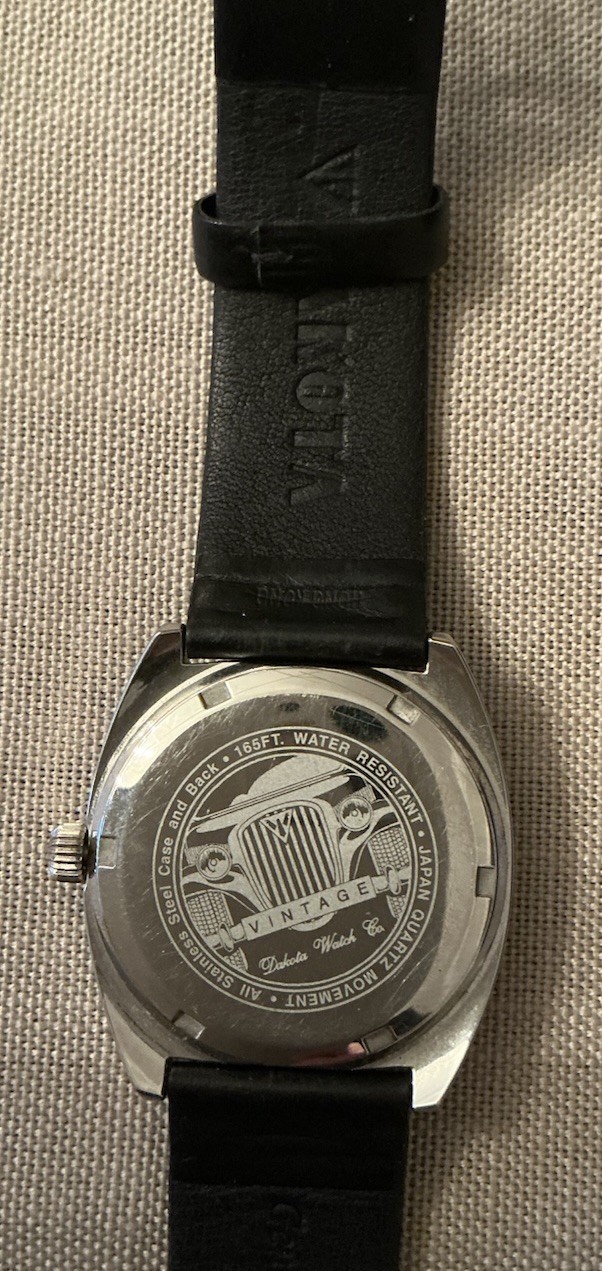 Vintage Dakota Watch Company Two Tone Date Indicator Watch New Battery