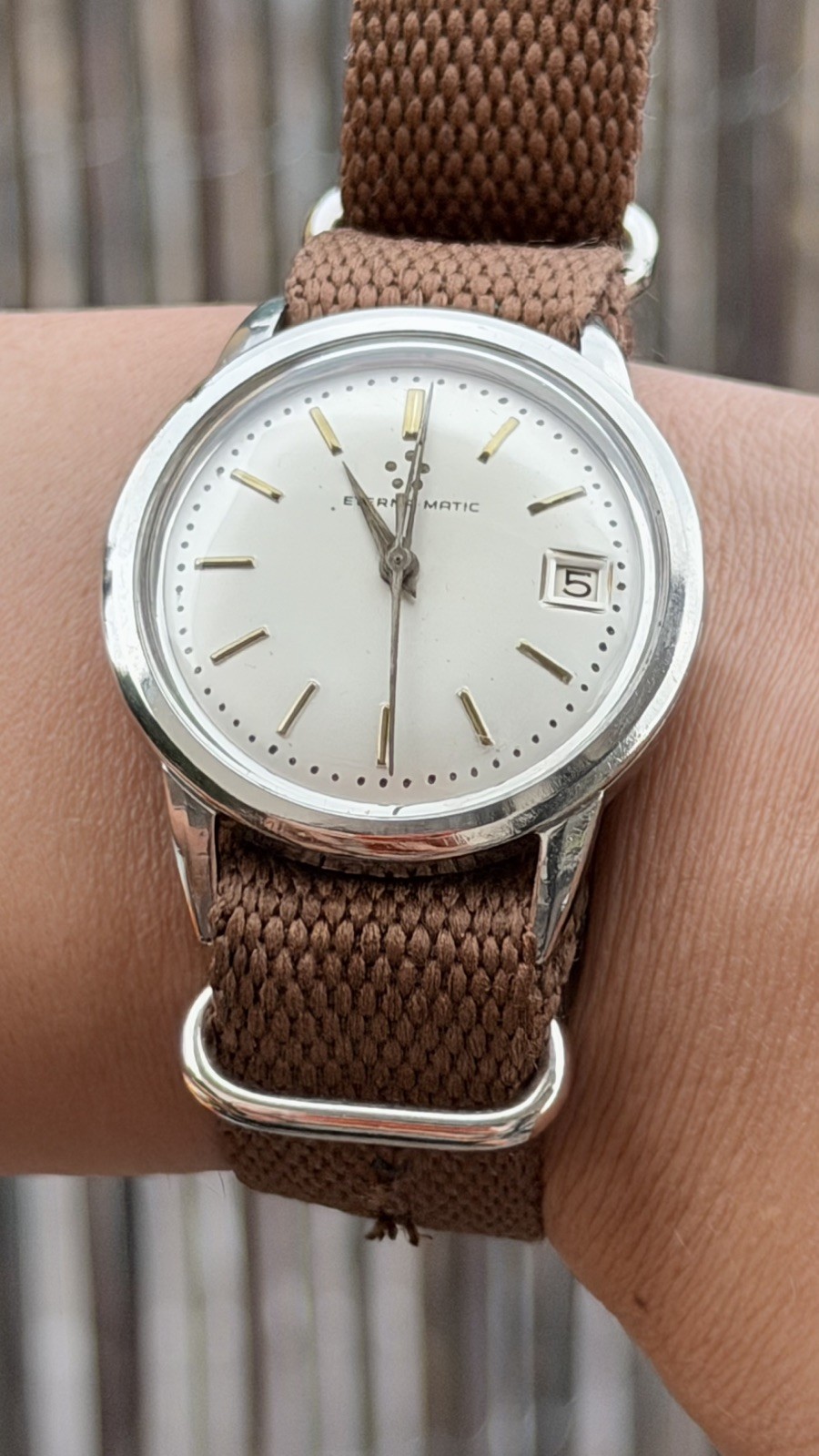 Eterna Matic Automatic Steel 35mm Cal. 1422U Mens Vintage 1968 Swiss Made