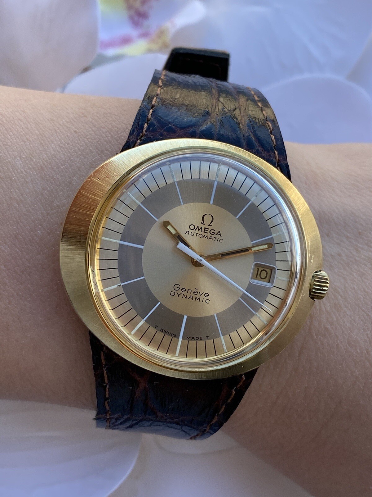 OMEGA GENEVE DYNAMIC WATCH AUTOMATIC CAL.565 DATE MENS 41.5mm SWISS MADE