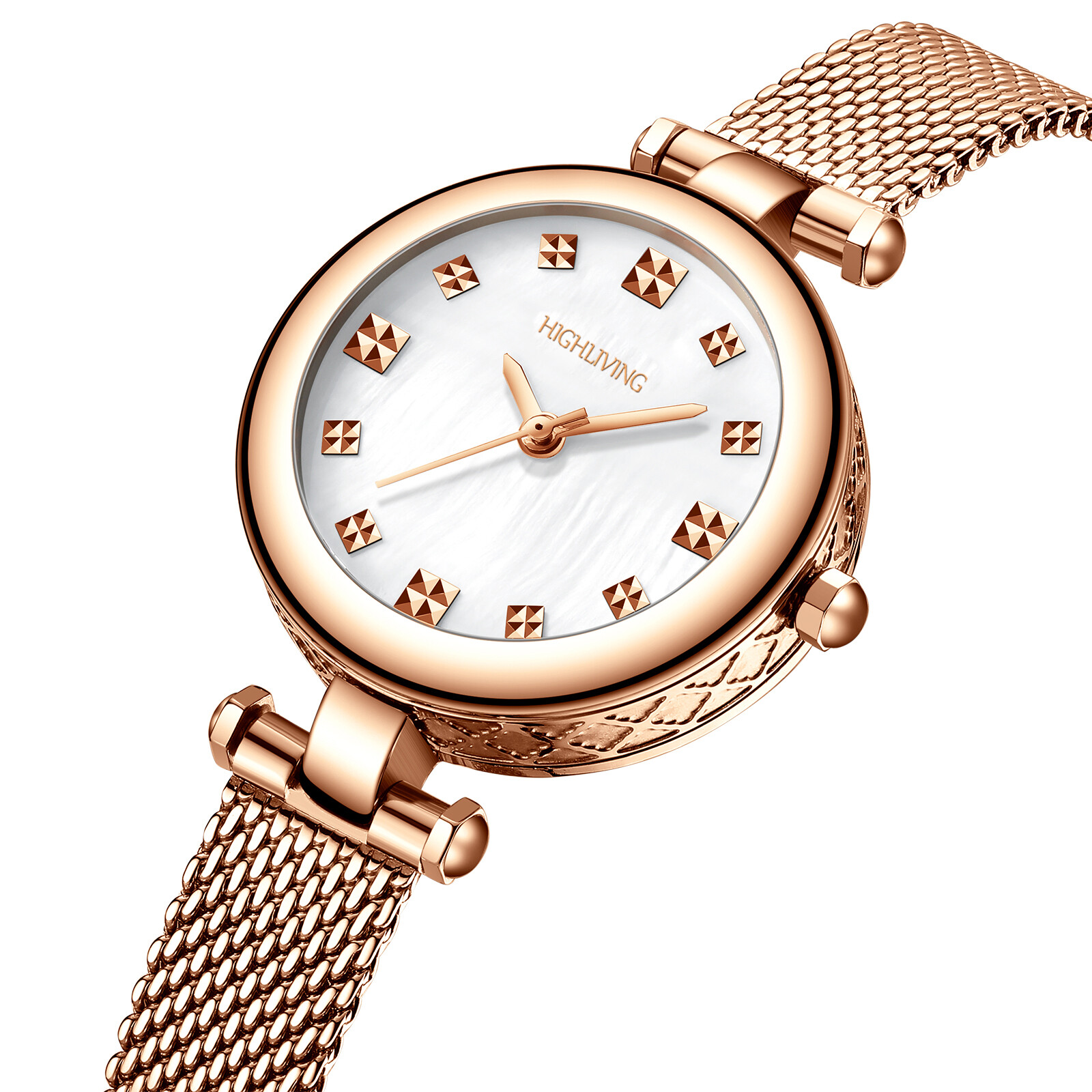 HIGH LIVING ® Wrist Luxury Watch Woman Fashion Business Dress Stainless Steel