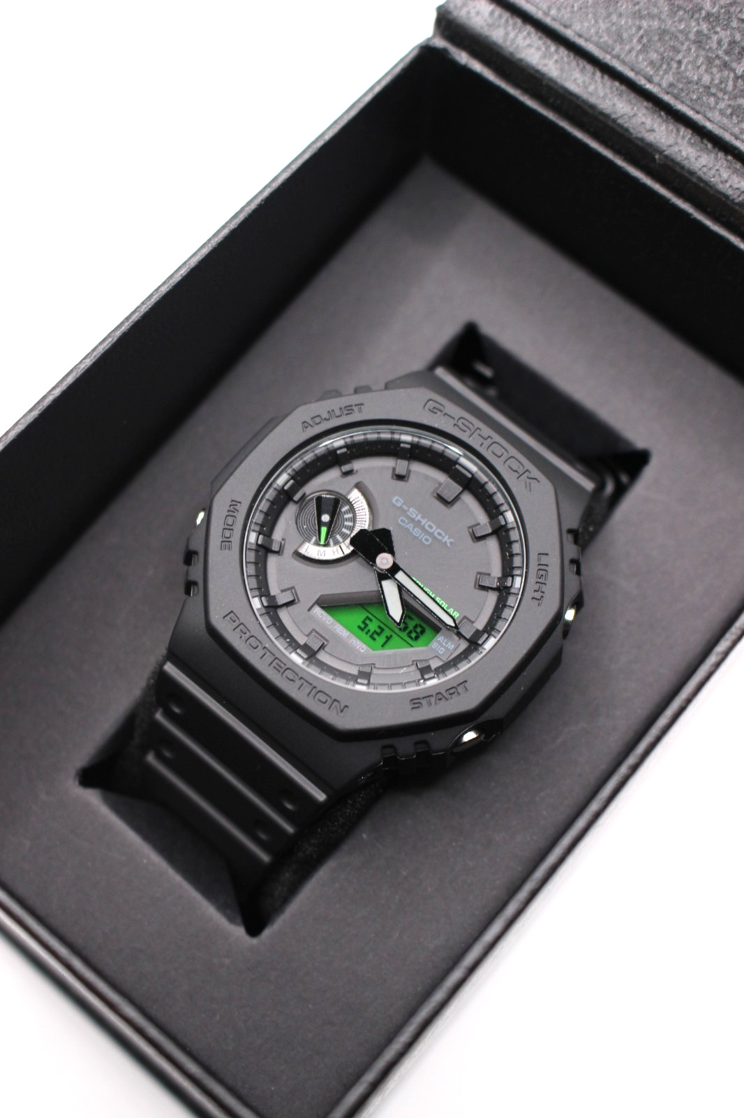 CASIO G-SHOCK GA-B2100BEG-1AJF BLACK AND ELECTRO GREEN Series Resin Men Watch