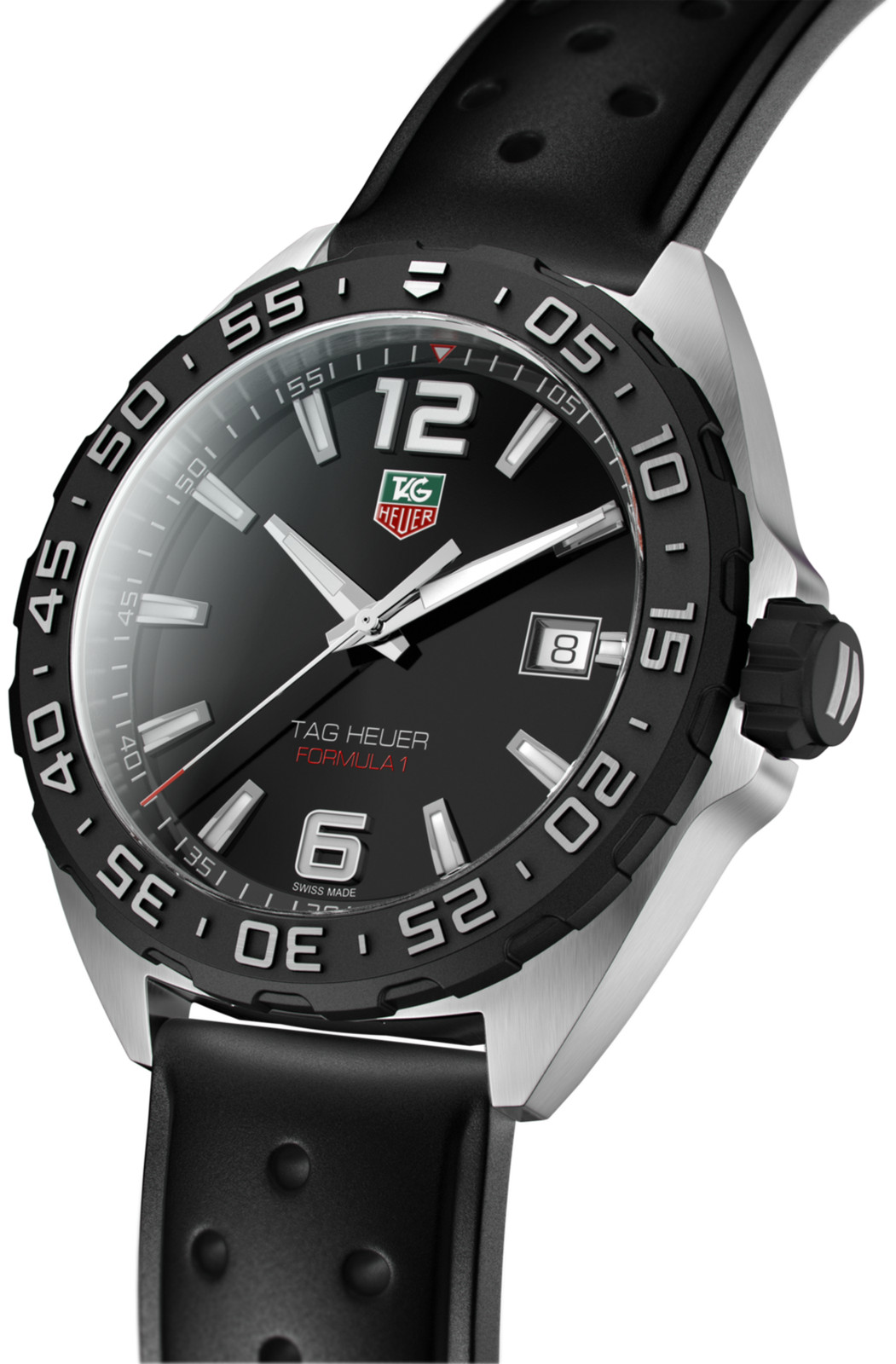 TAG Heuer WAZ1110.FT8023 Men’s Formula 1 Stainless Steel Watch with Black Band