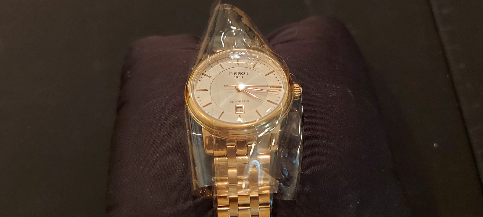 TISSOT T-CLASSIC CARSON PREMIUM ROSE GOLD TONE 30MM LADIES WATCH T122.207.33.031