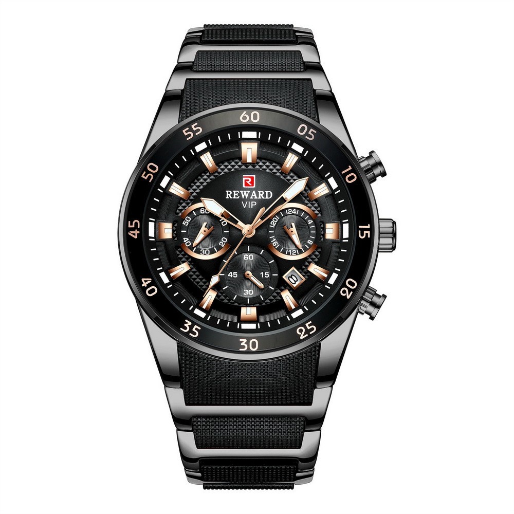REWARD Men’s Business Multifunction Chronograph Calendar Luminous Quartz Watch