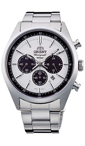 ORIENT NEO 70’s Solar Panda WV0041TX Men’s Watch Milky White Made in Japan New