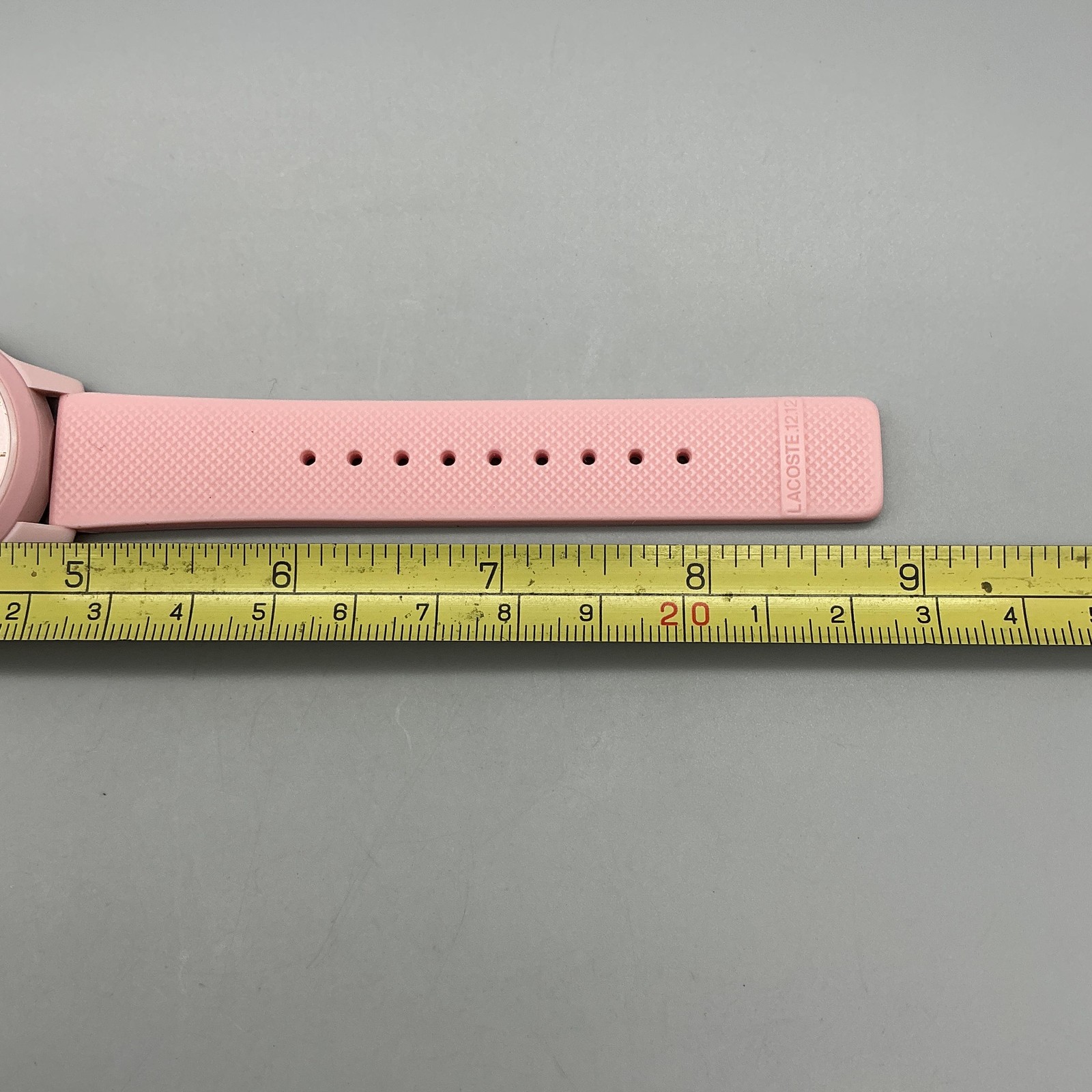 Lacoste Monochrome Womens Watch 36mm Pink Silicone LC.112.3.29.2930 New Battery