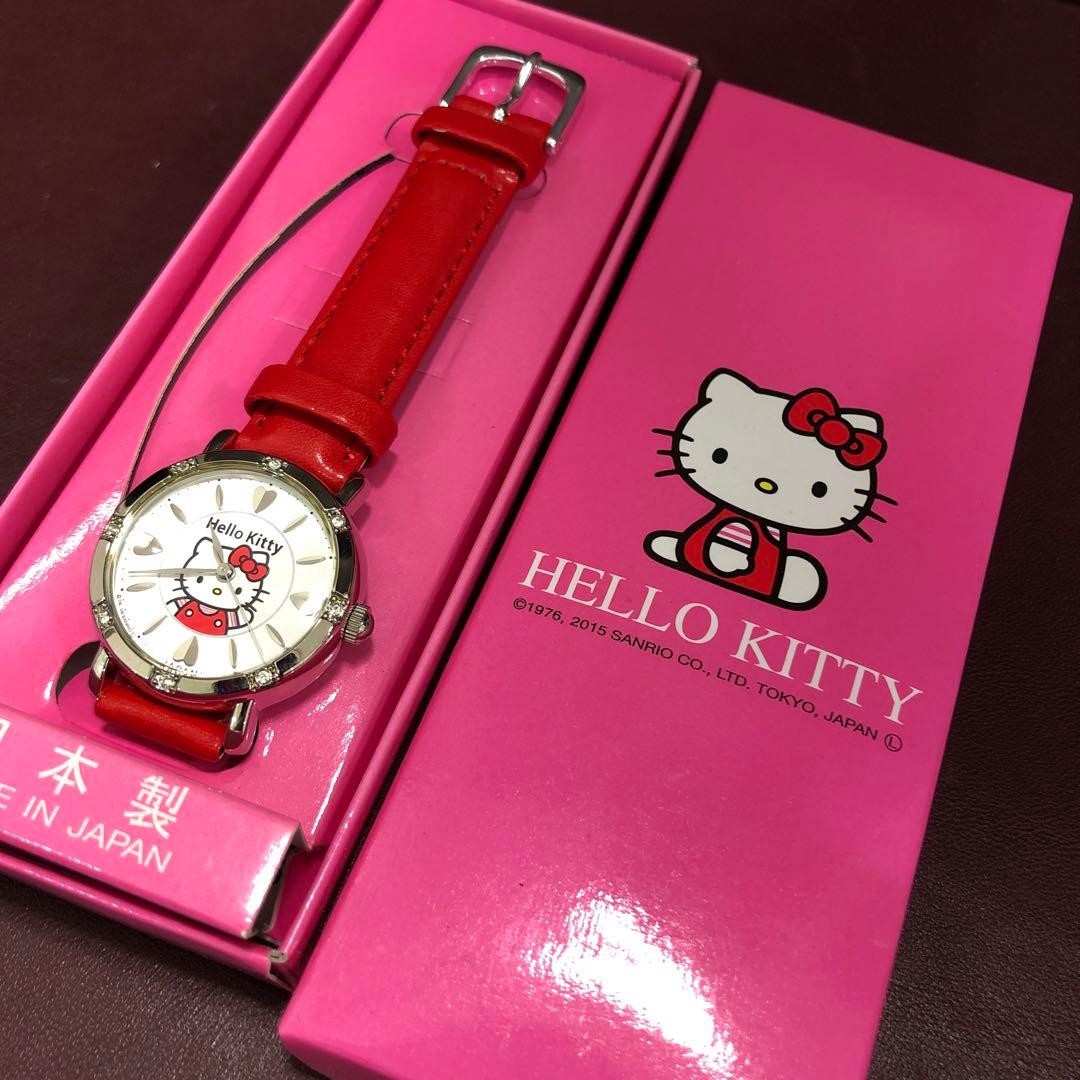 Rare, brand new, unused Hello Kitty wristwatch by Citizen, made in Japan.