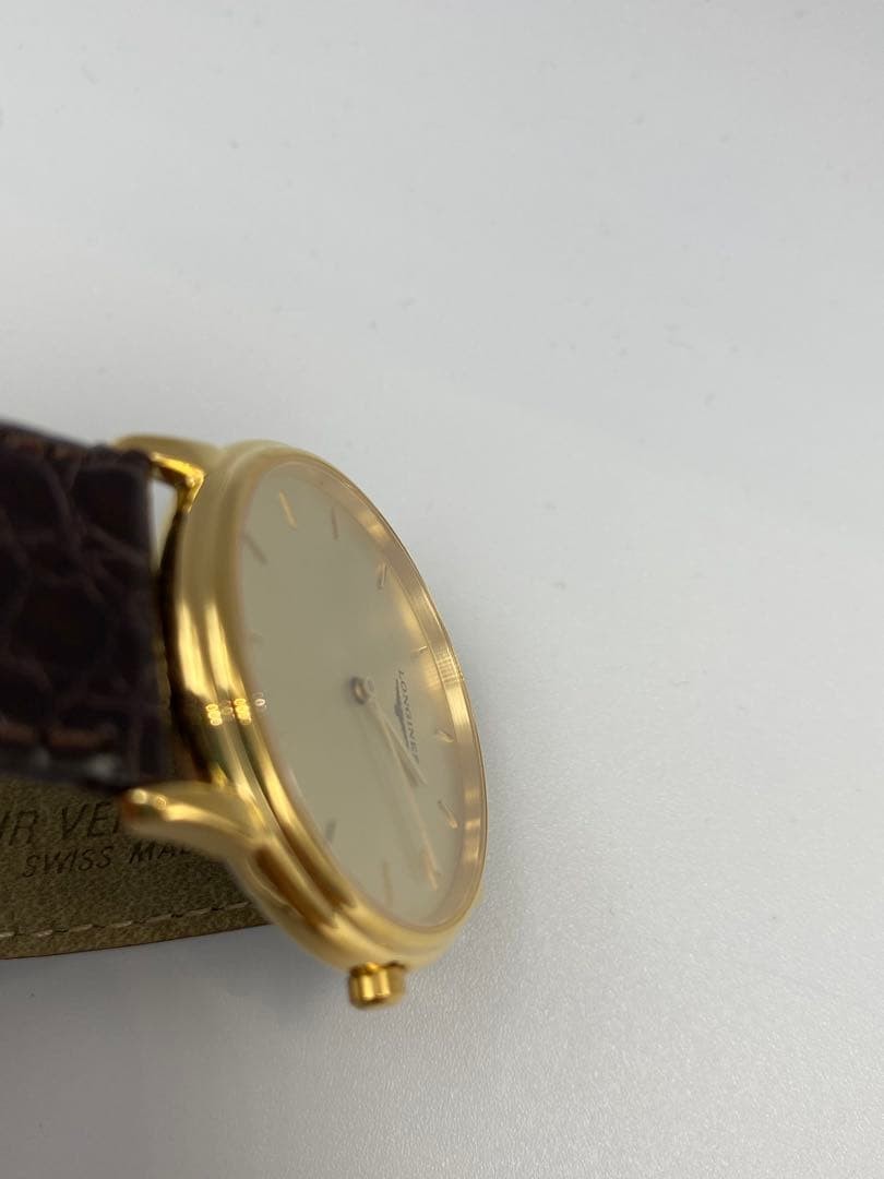 Longines L4.676.2 Quartz Gold Dial Wristwatch