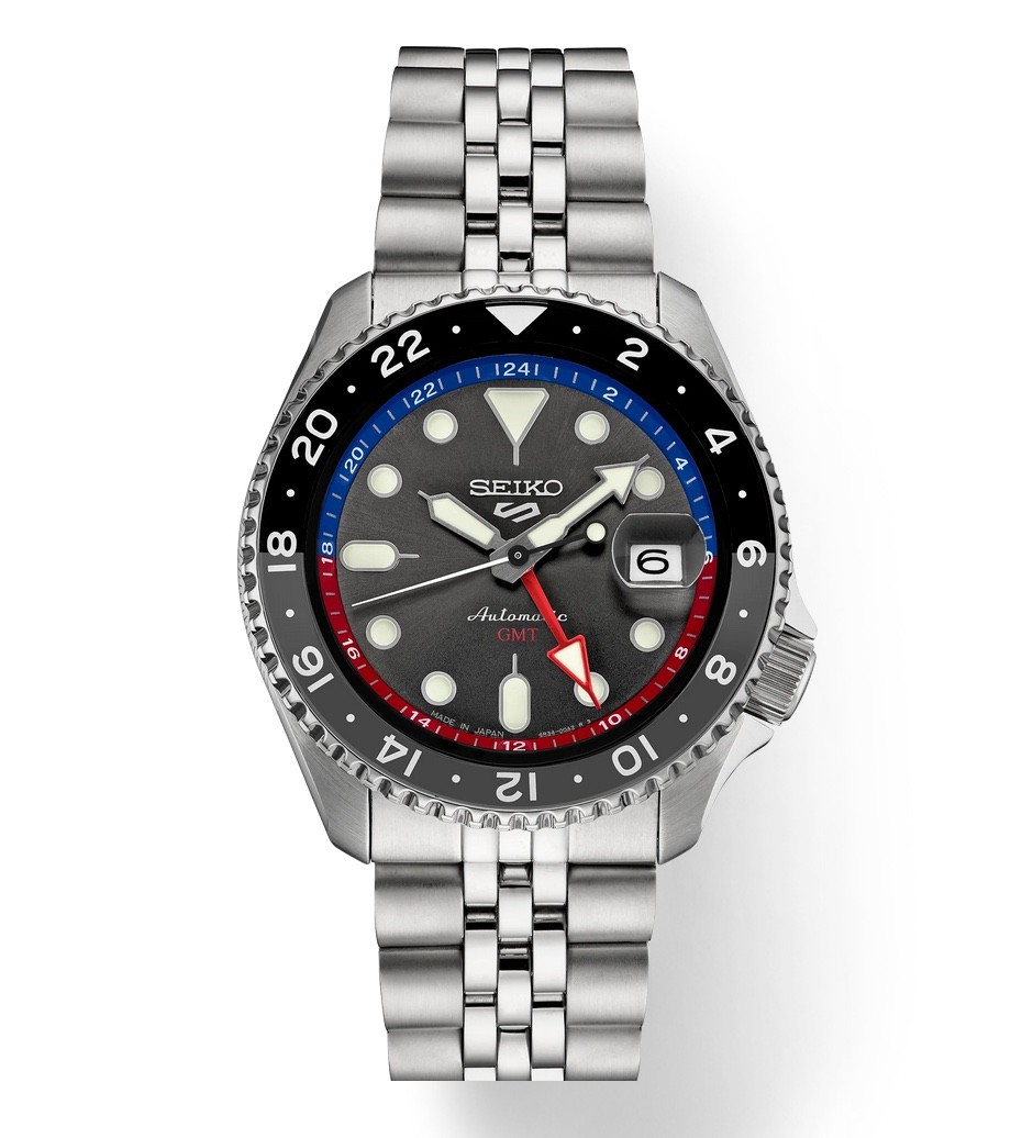SEIKO 5 Sport GMT SSK019 Automatic Men’s Watch Blue Red Black
