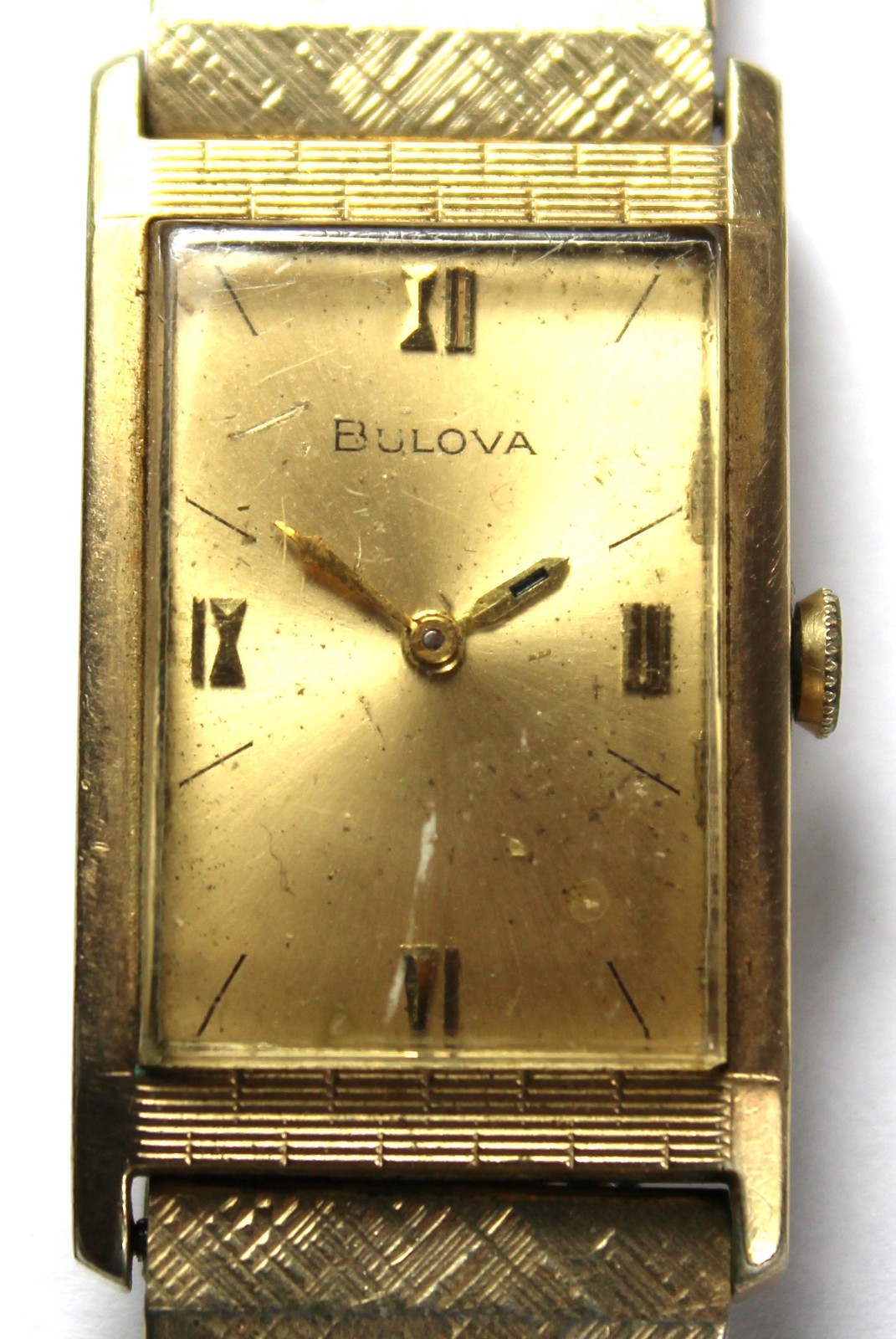 1969 Bulova 6CL 17j 20mm 10k Rolled Gold Plate RGP Watch – Vintage – Runs