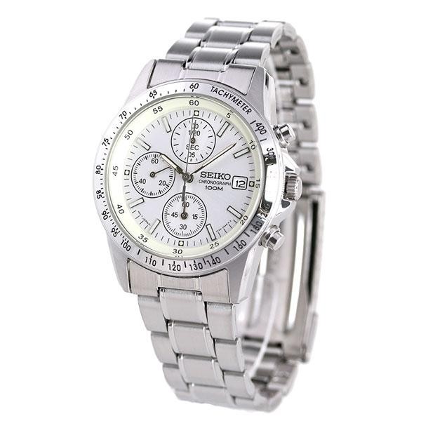 Seiko SND363P1 Chronograph Quartz Watch Black Dial Japan Movement Men