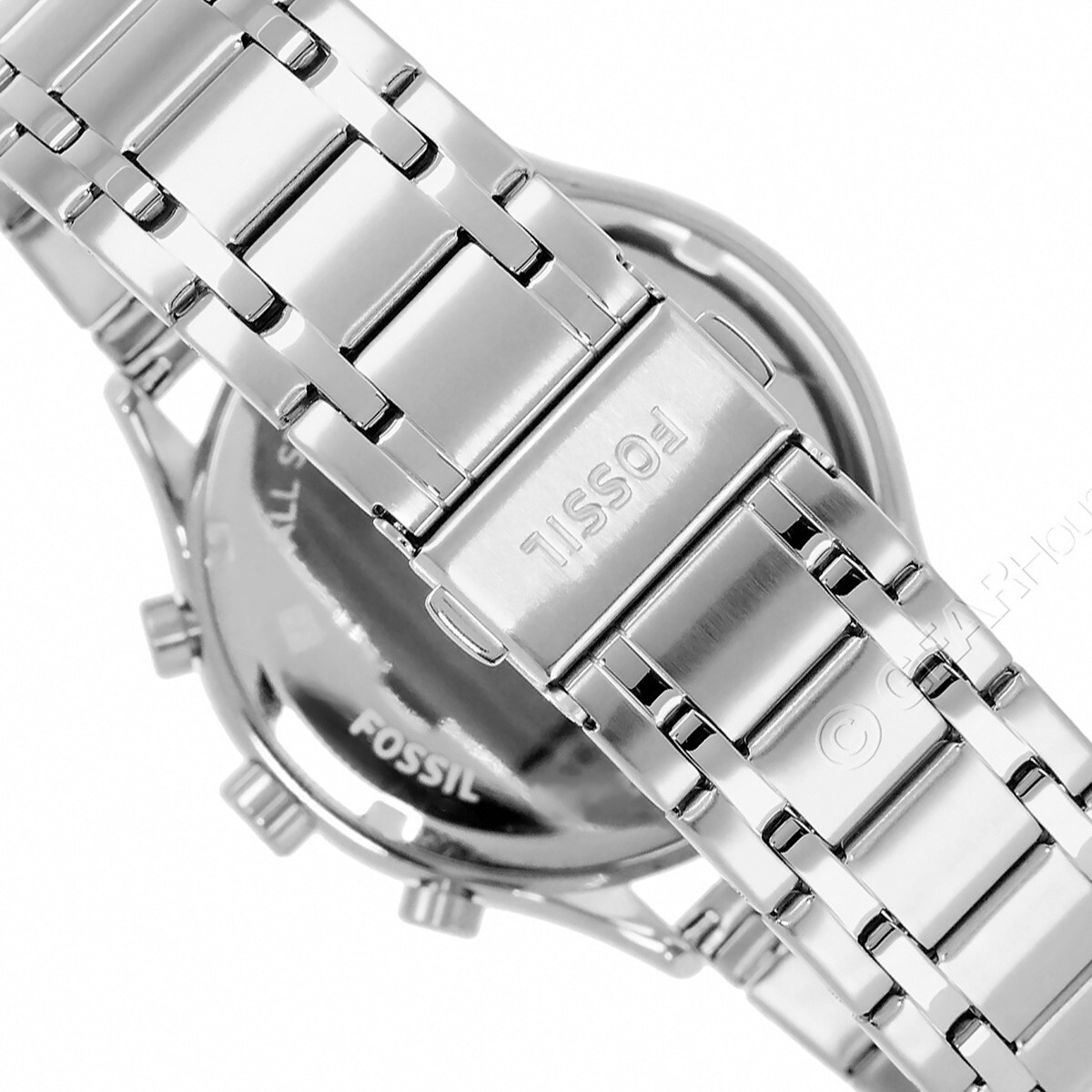 FOSSIL Fenmore Mens Multifunction Watch, Silver Dial Date, Stainless Steel Band