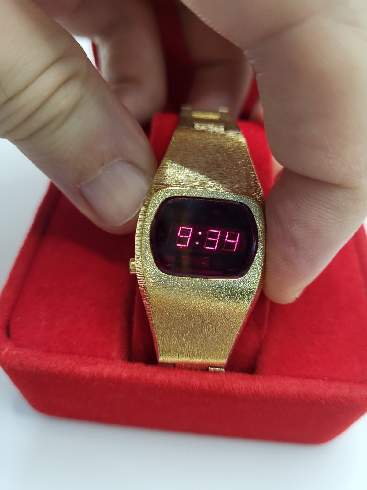 JAPAN [MINT] 1970s Sears Roebuck & Co Vintage LED Watch 1970’s Digital Red E7