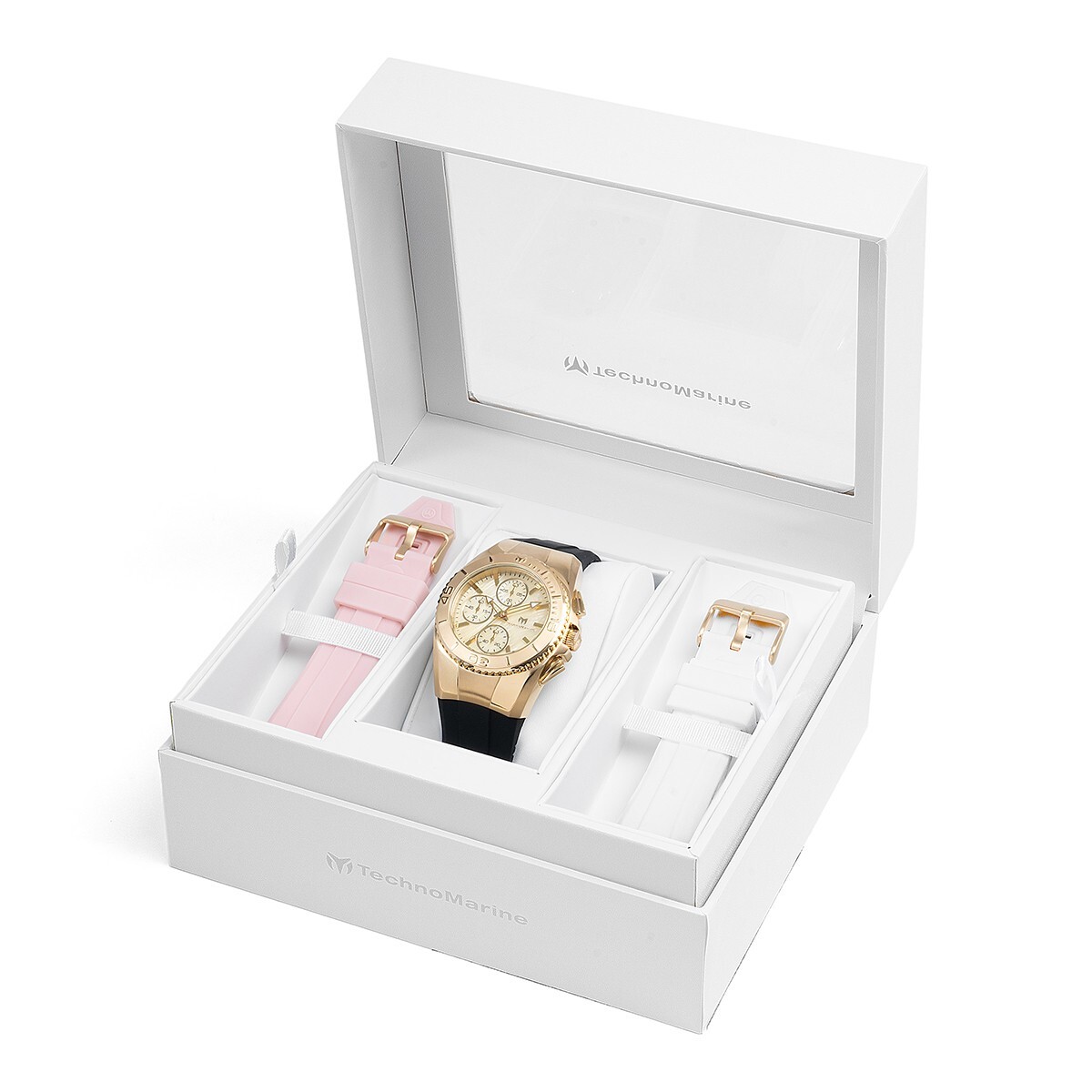 TechnoMarine Women’s TM-124035 Cruise Original 38mm gold with 3 straps Included.