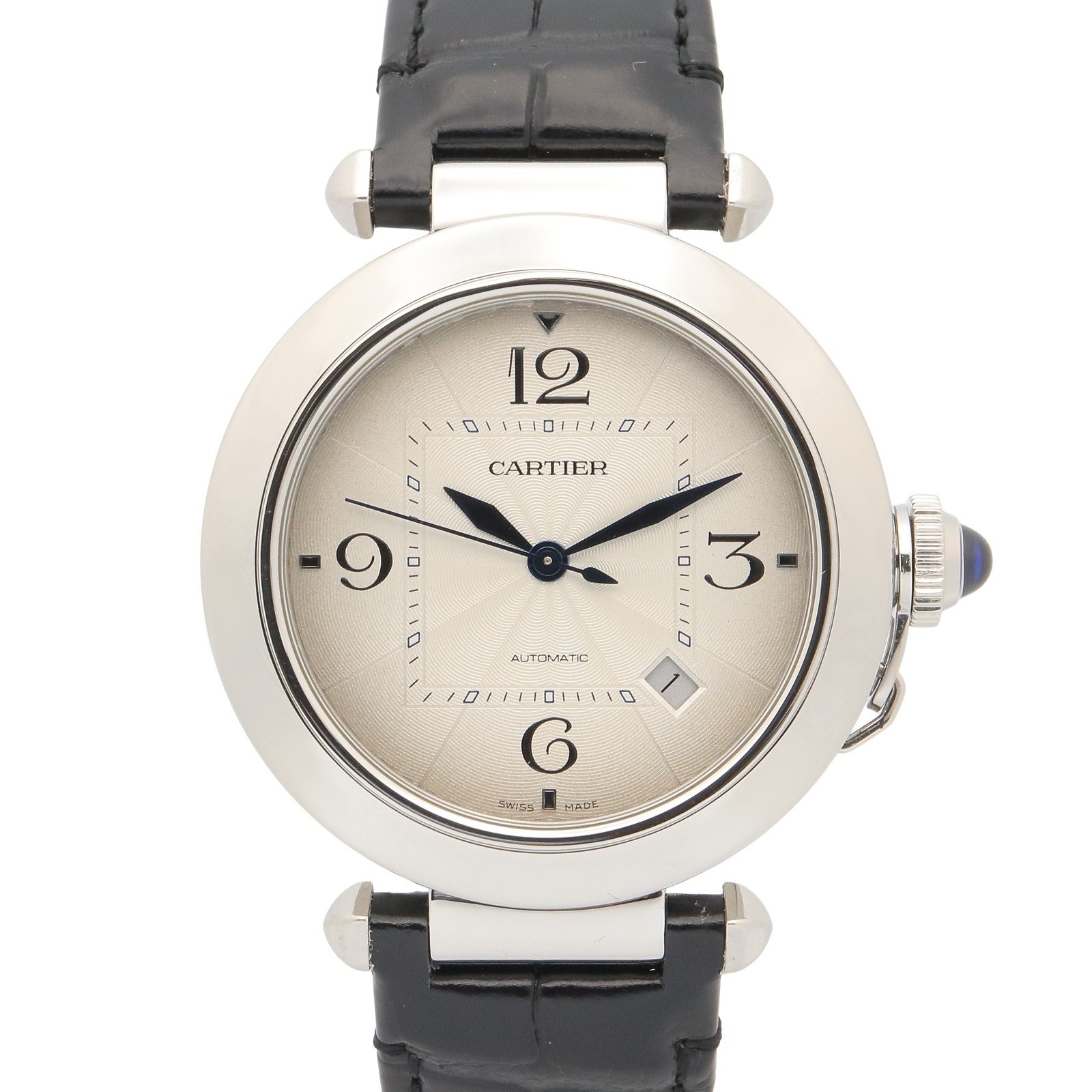 CARTIER Pasha de Cartier Wrist Watch WSPA0010 Automatic SS leather Used mens