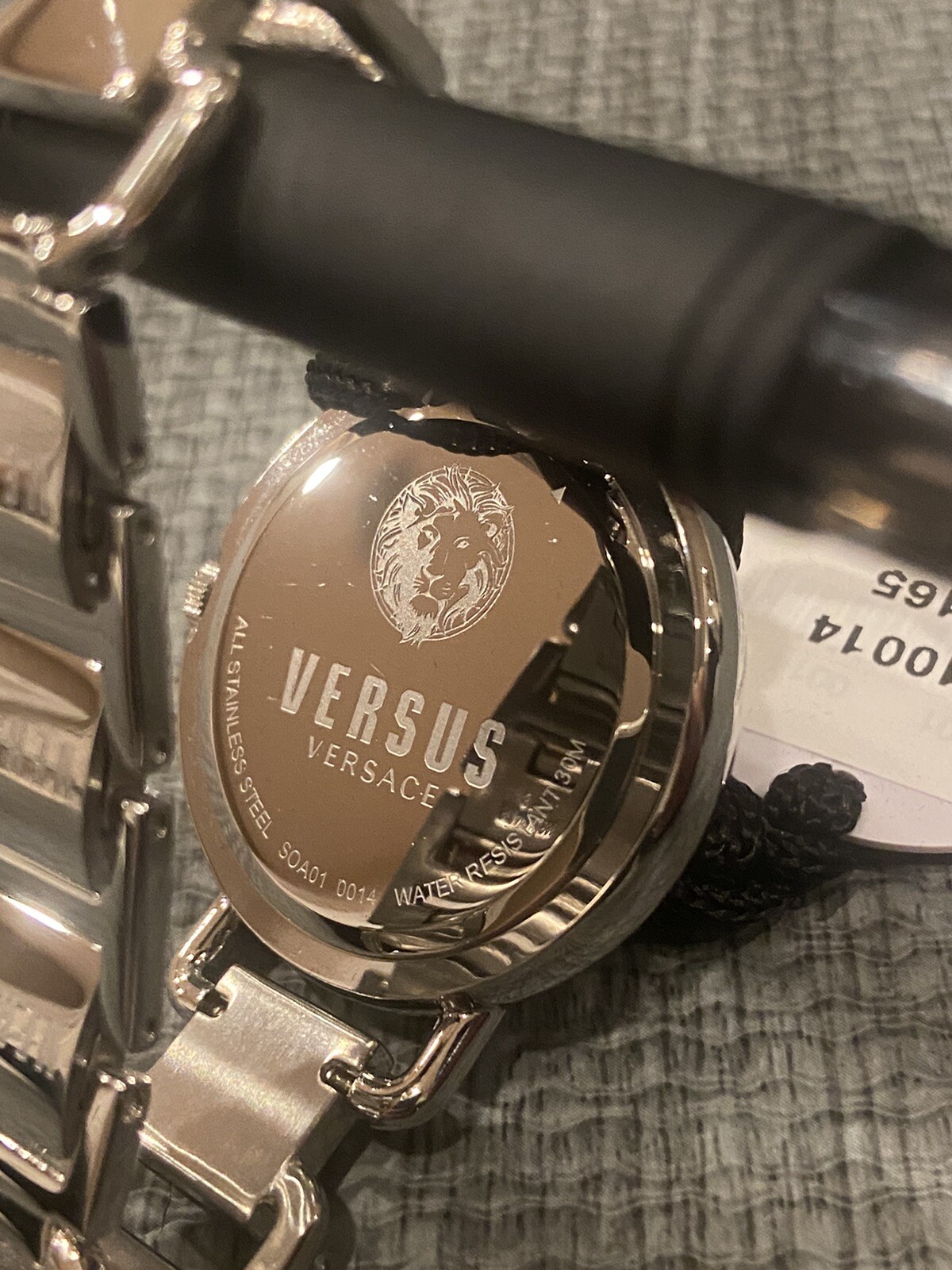 Versus by Versace SOA010014 watch coconut grove Silver Tone NWT Needs Battery